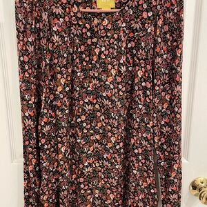 Anthropologie Maeve floral blouse XL